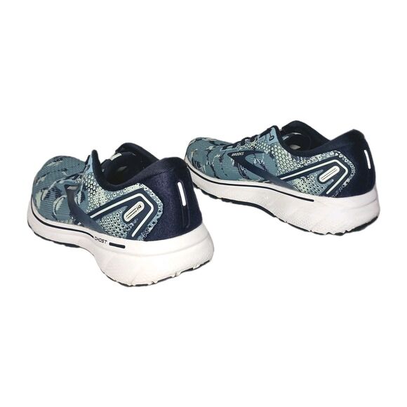 Brooks Ghost 14 Womens Size 9 B Running Training Shoes Blue Camo 1203561B465 - Picture 4 of 14